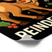 Poster Devinez Quel Renne Fesses Drôle Noël Hommes Renne (Coin)