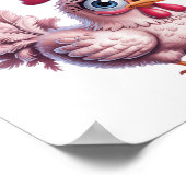 Poster Devinez quoi cul de poulet Clic Kids Blague Design (Coin)