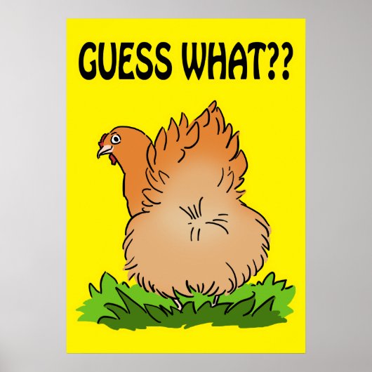 Poster Devinez quoi ? Poulet cul ! (Devant)