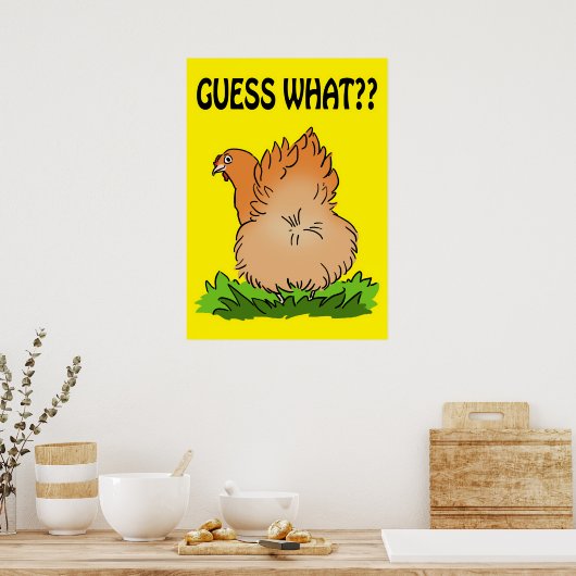 Poster Devinez quoi ? Poulet cul ! (Cuisine)