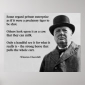 Poster Devis Churchill Free Enterprise (Devant)