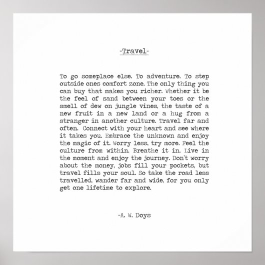 Poster Devis d'aventure de A. W. Doys (Devant)