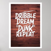 Poster Devis de basket-ball motivationnel (Devant)