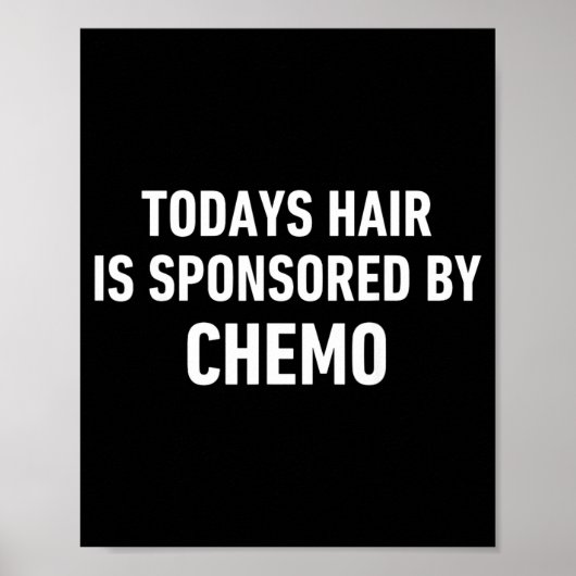 Poster Devis de cheveux de patient cancéreux Cheveux d'au (Devant)