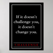 Poster Devis de défi motivationnel (Devant)