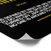 Poster Devis de définition de caractère (Coin)