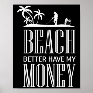 Poster Devis de détection de métal amusant - Graphique de