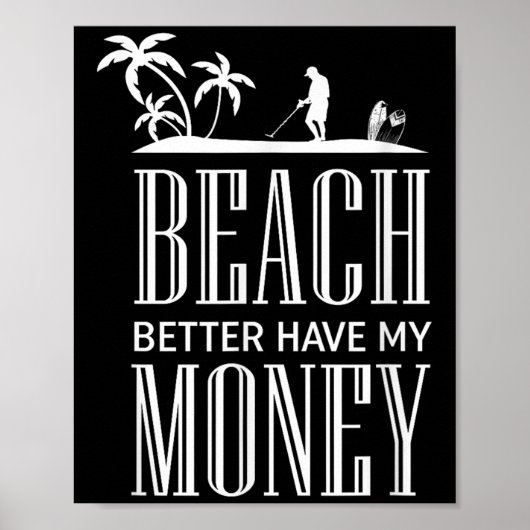 Poster Devis de détection de métal amusant - Graphique de (Devant)