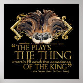 Poster Devis de lecture de hameçon (version or) (Devant)