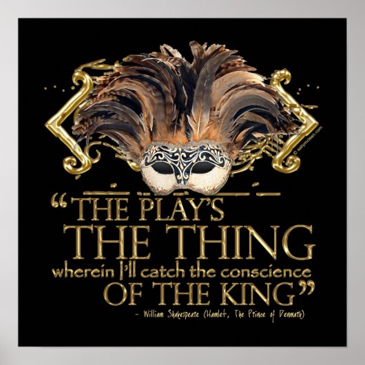 Poster Devis de lecture de hameçon (version or) (Devant)