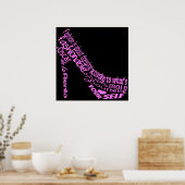 Poster Devis de mode à talon élevé (Cuisine)