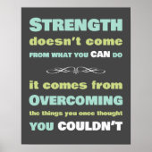 Poster Devis de motivation de la force (Devant)