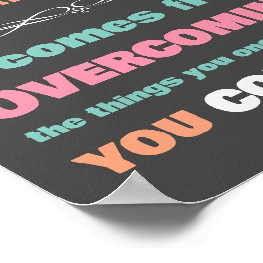 Poster Devis de motivation de la force (Coin)