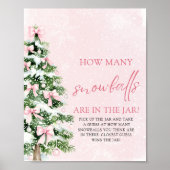 Poster Devis de Noël Combien de Baby showers de boules de (Devant)