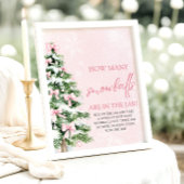 Poster Devis de Noël Combien de Baby showers de boules de