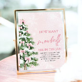 Poster Devis de Noël Combien de Baby showers de boules de