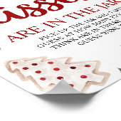 Poster Devis de Noël Combien de baisers Baby shower jeu (Coin)