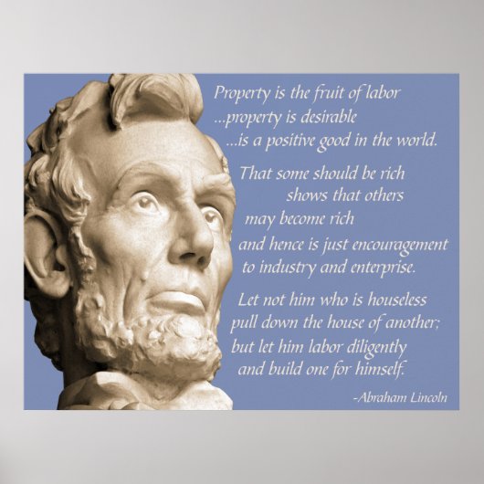 Poster Devis de propriété Lincoln (Devant)