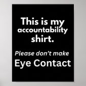Poster Devis de responsabilité amusant (Devant)