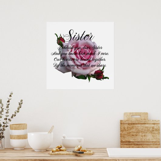 POSTER DEVIS DE SOEUR (Cuisine)