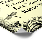 Poster Devis de vie inspirationnelle (Coin)