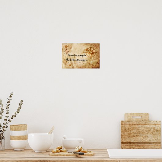 Poster Devis de voyage (Cuisine)