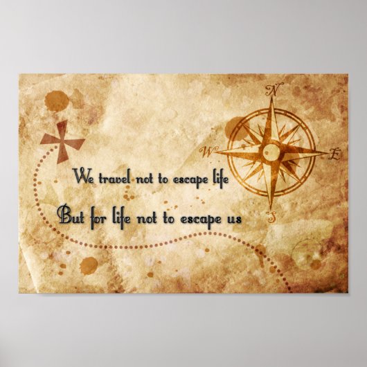 Poster Devis de voyage (Devant)