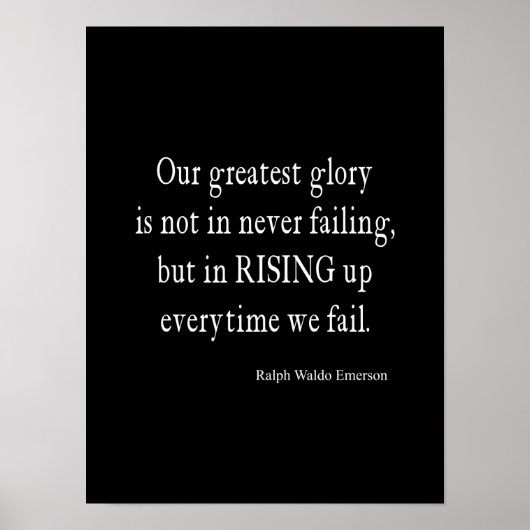 Poster Devis d'échec vintage Emerson Overcoming (Devant)