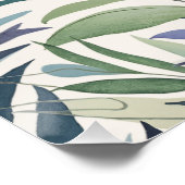 Poster Devis d'été sur mesure Green Modern Monogram (Coin)