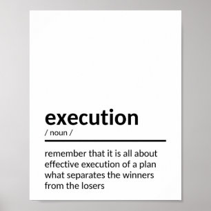 Poster Devis d'exécution