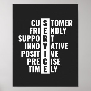 Poster Devis du service à la clientèle pour Office et Hom