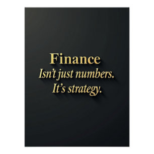Poster Devis financier élégant Minimaliste