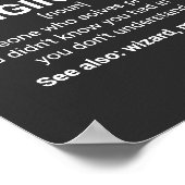 Poster Devis Humour de définition de l'ingénieur structur (Coin)