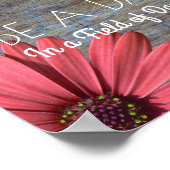 Poster Devis inspirant | Bois rustique être un signe marg (Coin)