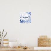 Poster Devis inspirant | La motivation n'abandonne pas (Cuisine)