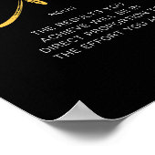 Poster Devis inspirant l'effort (Coin)