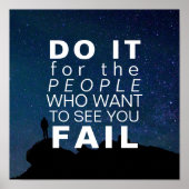 Poster Devis inspirant | Objectifs Motivationnels Stars S (Devant)