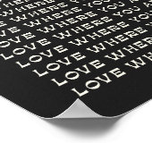 Poster Devis inspirant | Typographie noir blanc rétro (Coin)