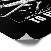 Poster Devis Mécanique D'Avion Pour Les Amateurs D'Aérone (Coin)