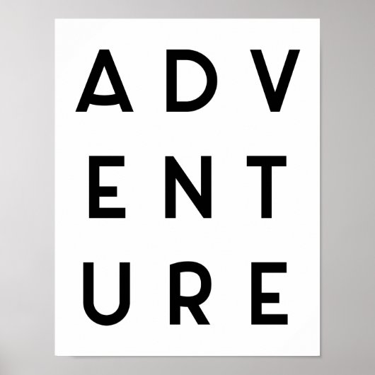 Poster Devis minimaliste d'aventure (Devant)