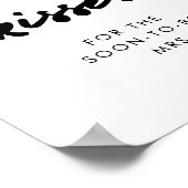 Poster Devis moderne Combien de baisers Fête des mariées (Coin)