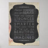 Poster Devis motivationnel (Devant)