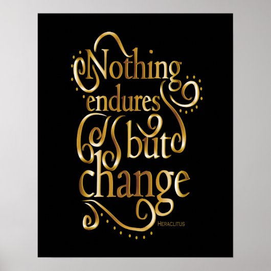 Poster Devis motivationnel de changement positif (Devant)