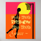 Poster Devis Netball Motivationnel De Tireur D'Objectif (Devant)