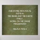 POSTER DEVIS NIKOLA TESLA - MÊME FRÉQUENCES - (Devant)