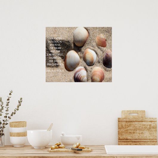 POSTER DEVIS NIKOLA TESLA - MÊME FRÉQUENCES - (Cuisine)