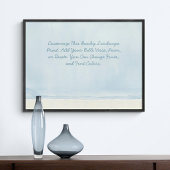 Poster Devis Personnalisé Ajouter Votre Bible Verse Beach