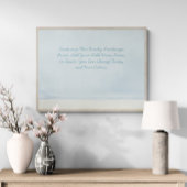 Poster Devis Personnalisé Ajouter Votre Bible Verse Beach