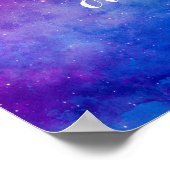 Poster Devis personnalisé de l'espace aquarelle (Coin)