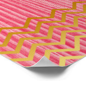 Poster Devis personnalisé Gold Vintage Lotus Flower (Coin)